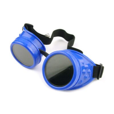 Силиконови кръгли сини очила
