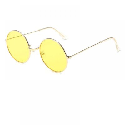 Златна рамка кръгли очила