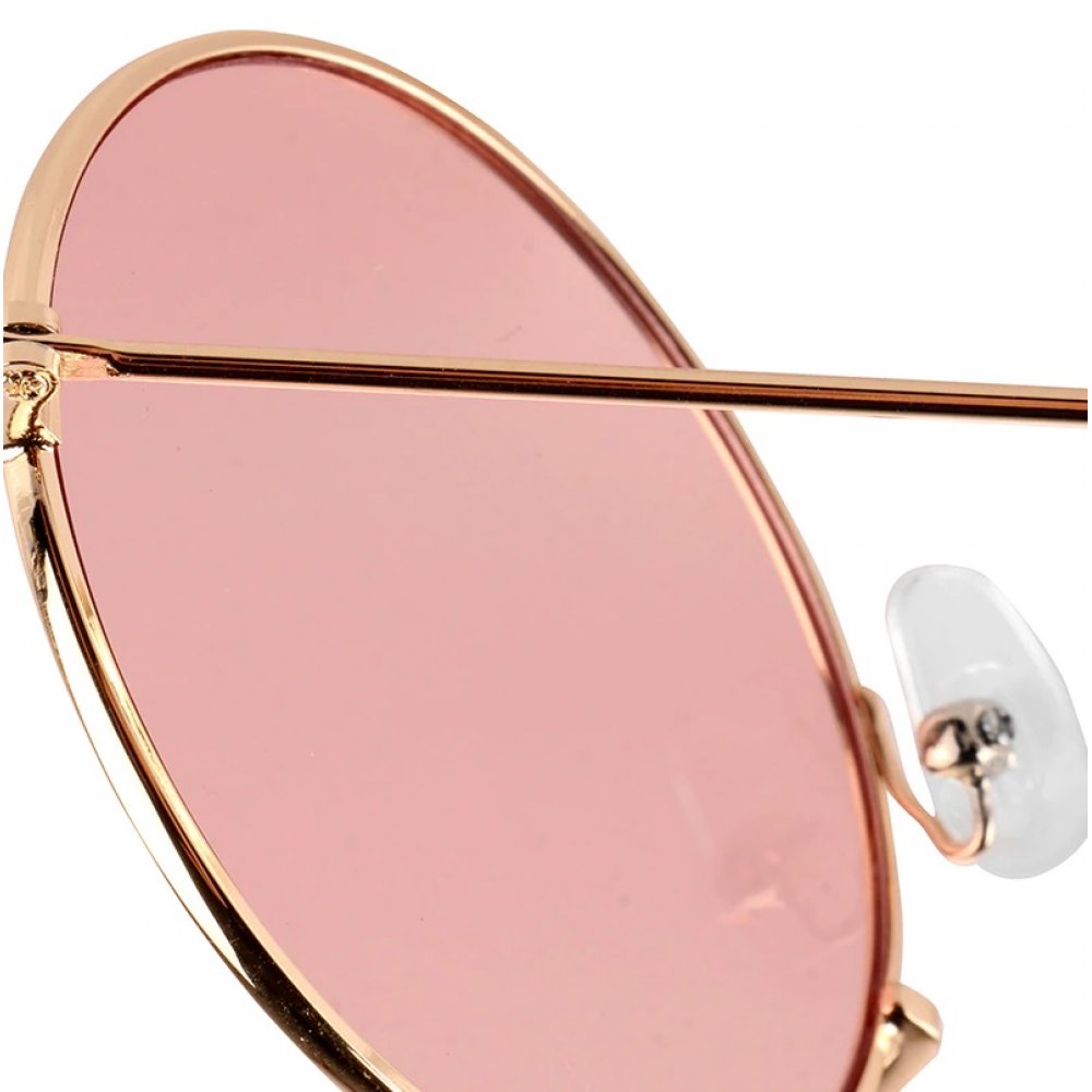Златни очила с цвят розе стъкла 3 Златни очила с цвят розе стъкла - Image 3