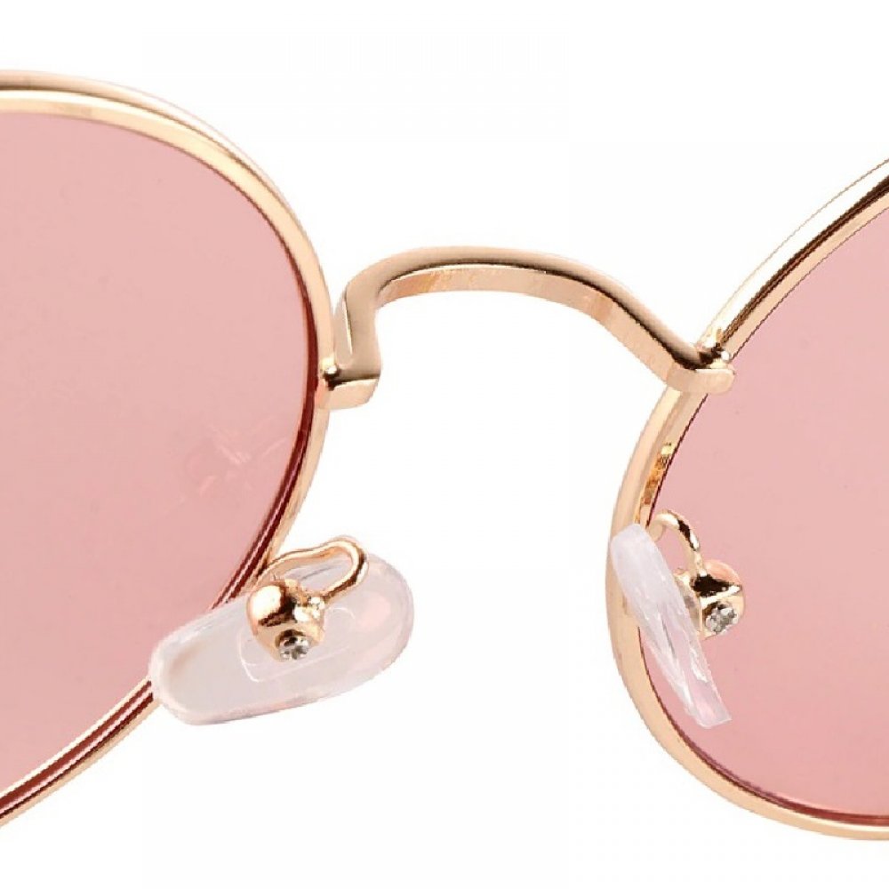 Златни очила с цвят розе стъкла 4 Златни очила с цвят розе стъкла - Image 4