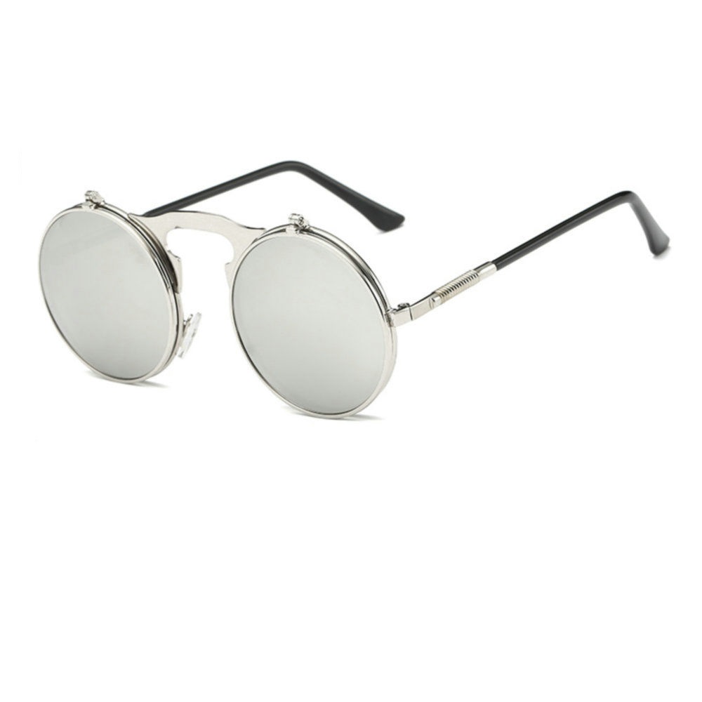 Сребърни огледални очила с капаци 3 Сребърни огледални очила с капаци - Image 3