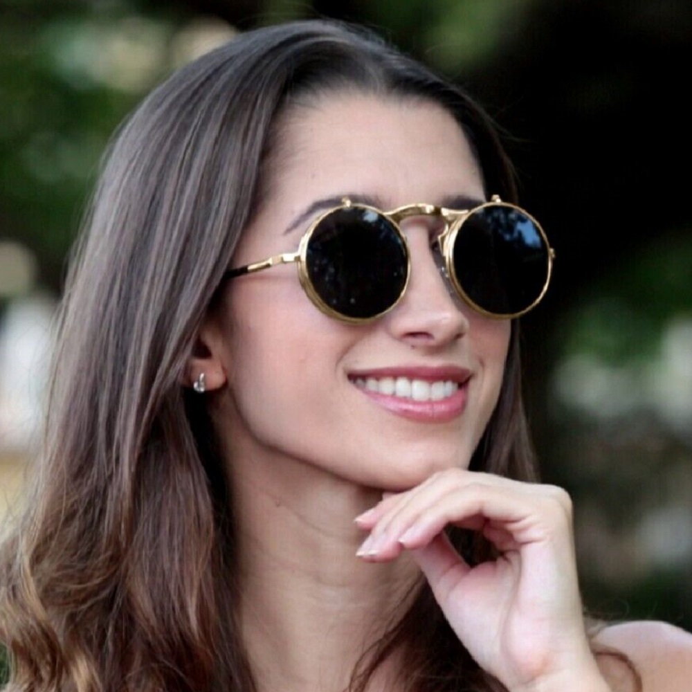 Сребърни огледални очила с капаци 7 Сребърни огледални очила с капаци - Image 7