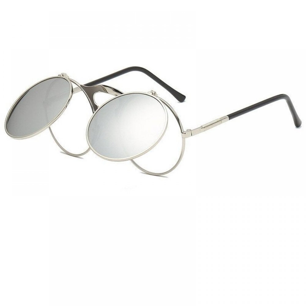 Сребърни огледални очила с капаци 1 Сребърни огледални очила с капаци