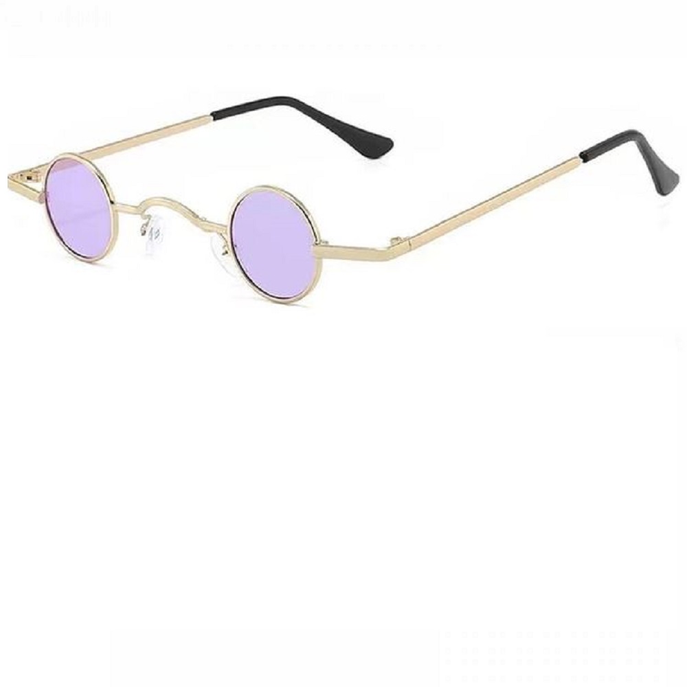 Светло лилав унисекс кръгли очила 1 Светло лилав унисекс кръгли очила
