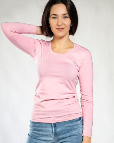Дамска блуза розов цвят