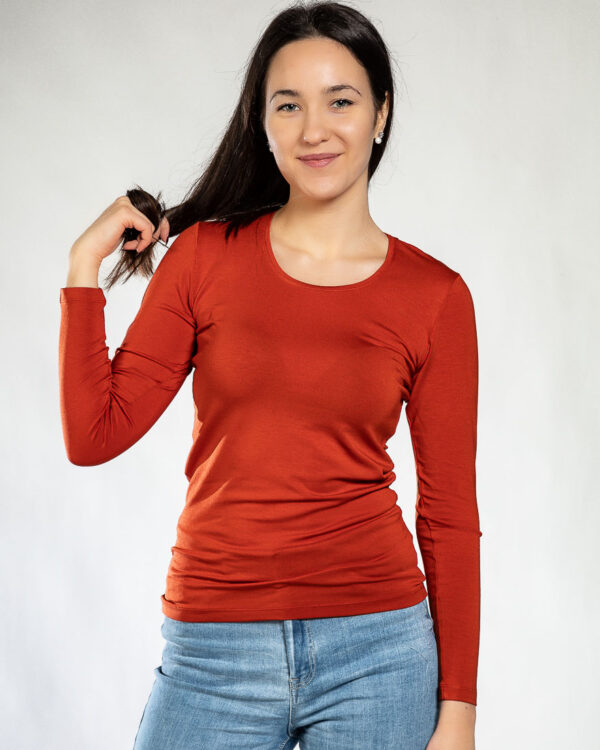 Дамска блуза керемиден цвят