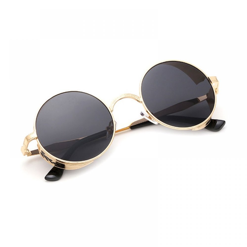 Златни кръгли слънчеви очила 4 Златни кръгли слънчеви очила - Image 4