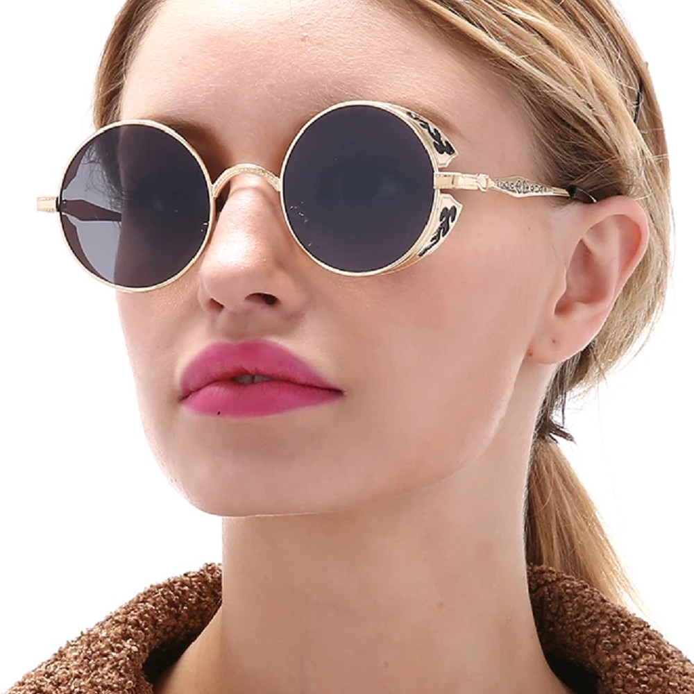 Златни кръгли слънчеви очила 2 Златни кръгли слънчеви очила - Image 2