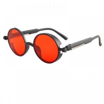 Кръгли червени арт очила