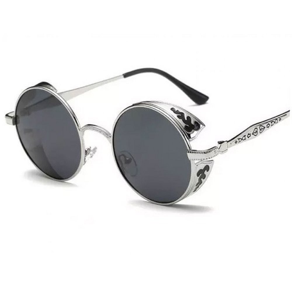Сребърни кръгли слънчеви очила 3 Сребърни кръгли слънчеви очила - Image 3