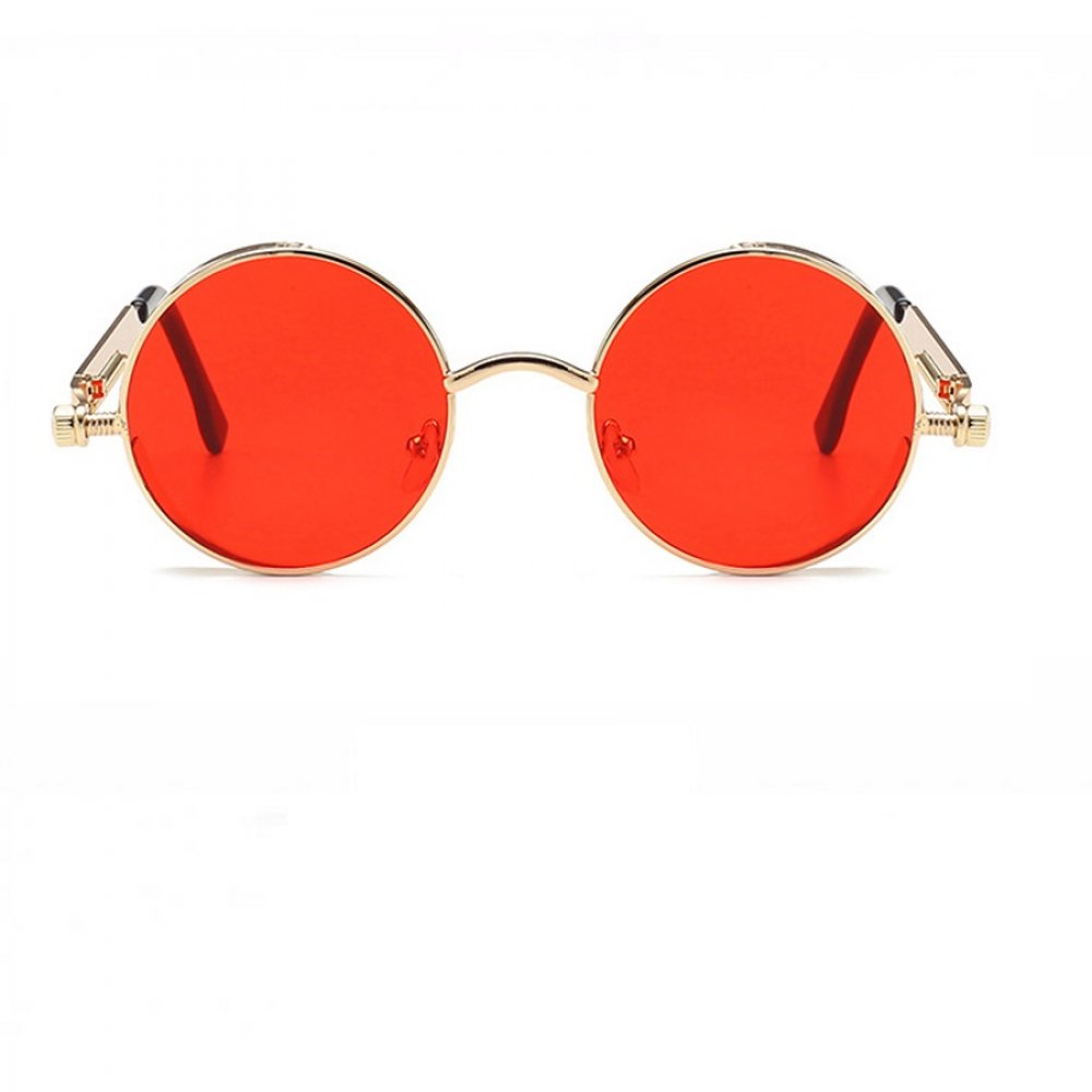 Златни очила кръгли червени 2 Златни очила кръгли червени - Image 2