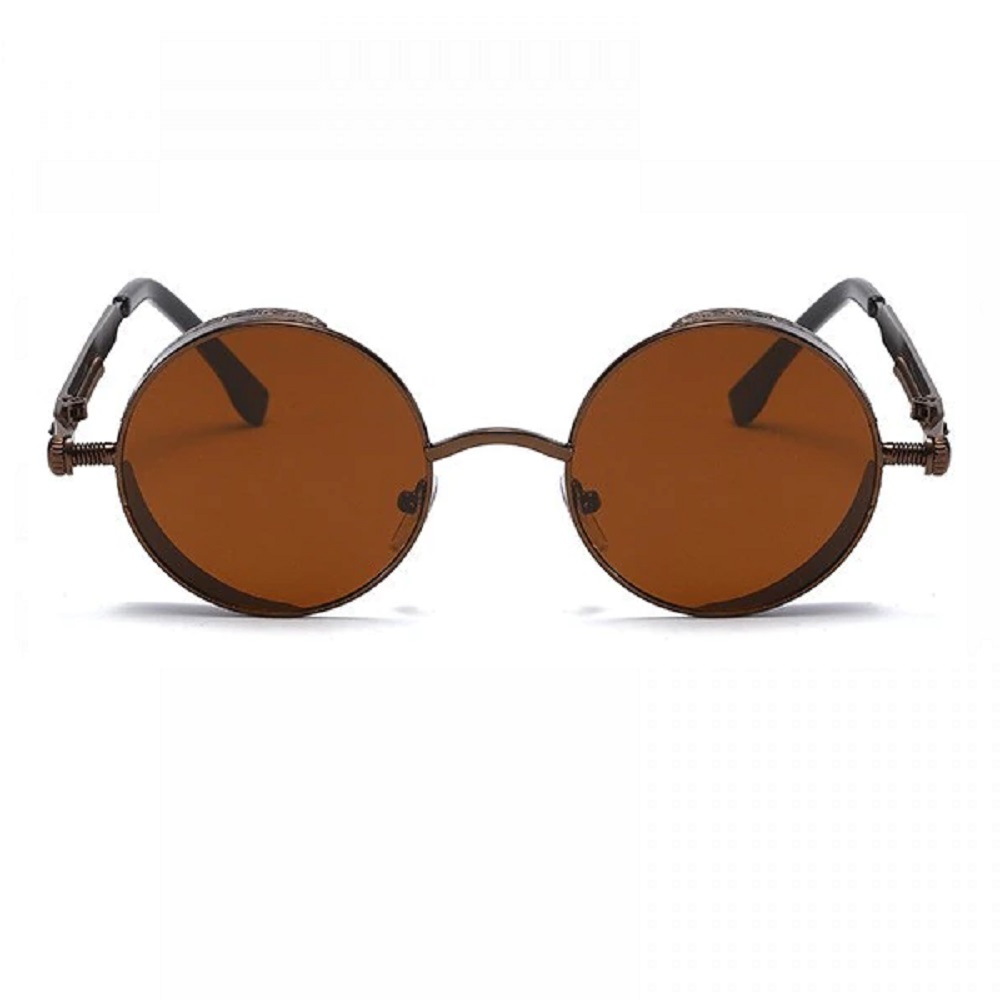 Елегантни кръгли кафяви очила 2 Елегантни кръгли кафяви очила - Image 2