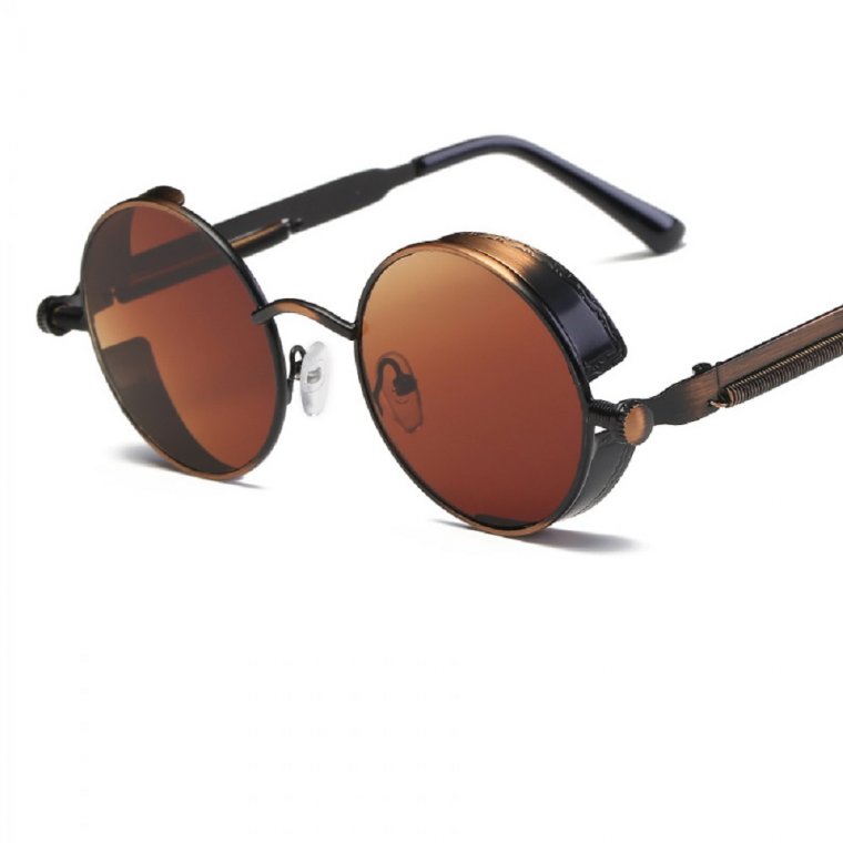 Елегантни кръгли кафяви очила 3 Елегантни кръгли кафяви очила - Image 3