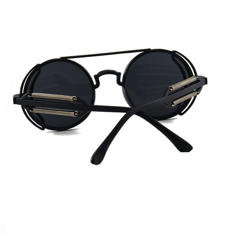 Кръгли черни очила пластмаса и метал 3 Кръгли черни очила пластмаса и метал - Image 3
