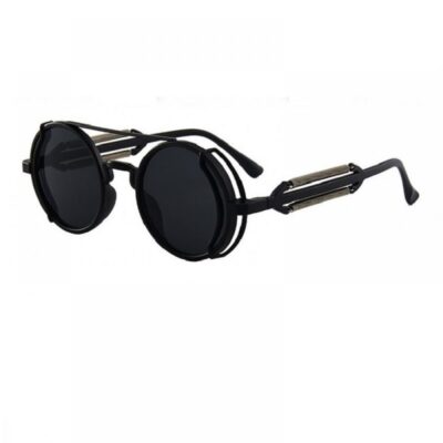 Кръгли черни очила пластмаса и метал