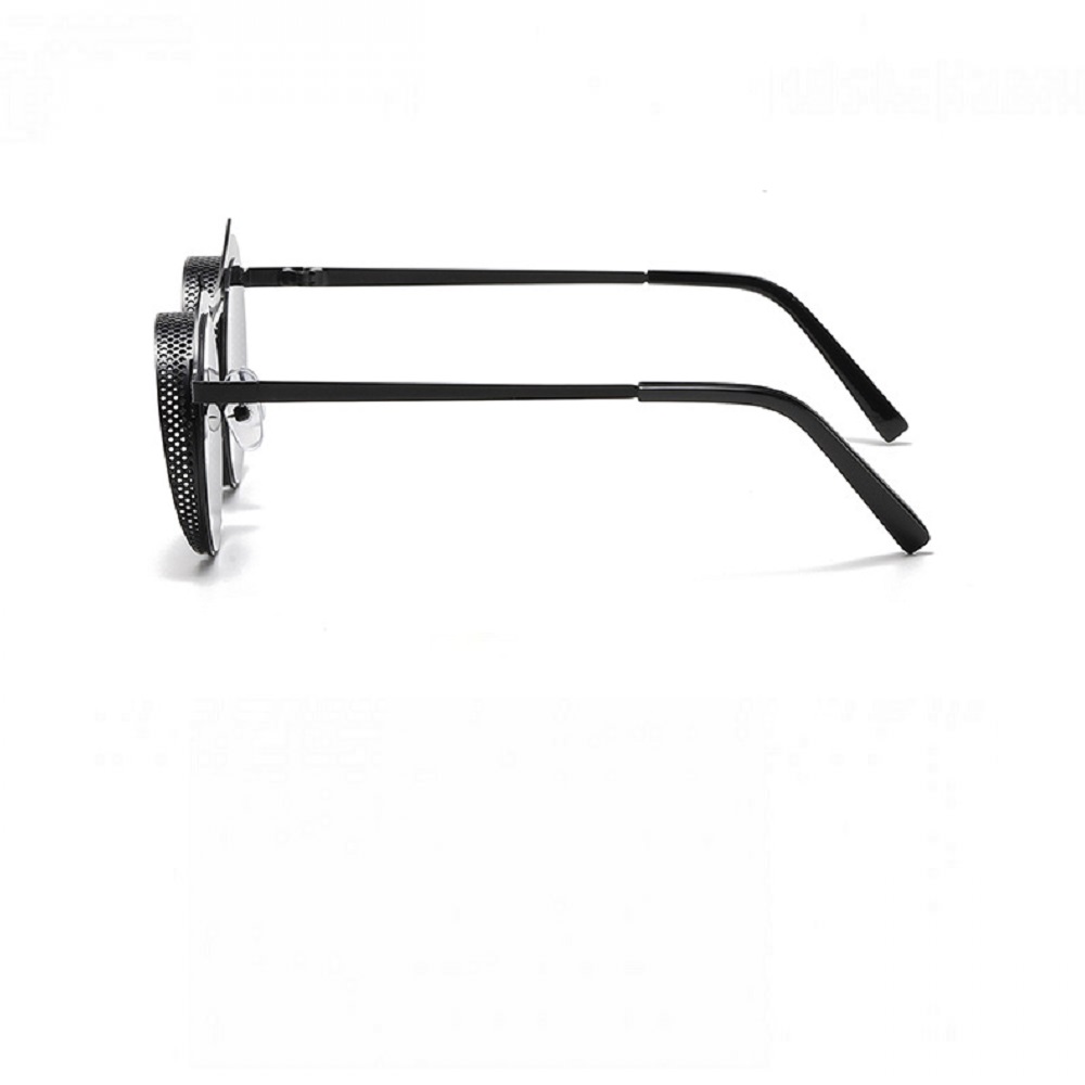 Черни футуристични кръгли очила 4 Черни футуристични кръгли очила - Image 4