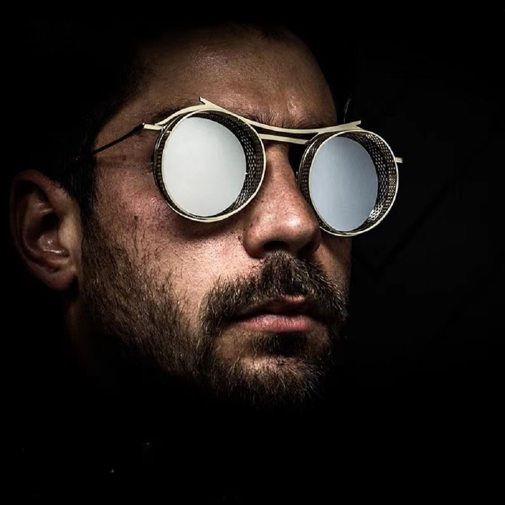 Черни футуристични кръгли очила 5 Черни футуристични кръгли очила - Image 5