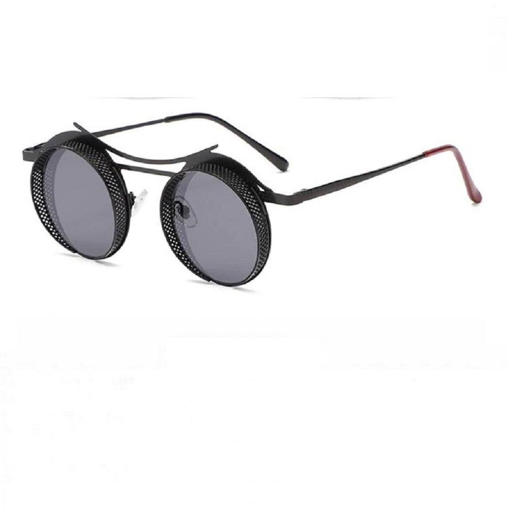 Черни футуристични кръгли очила 1 Черни футуристични кръгли очила