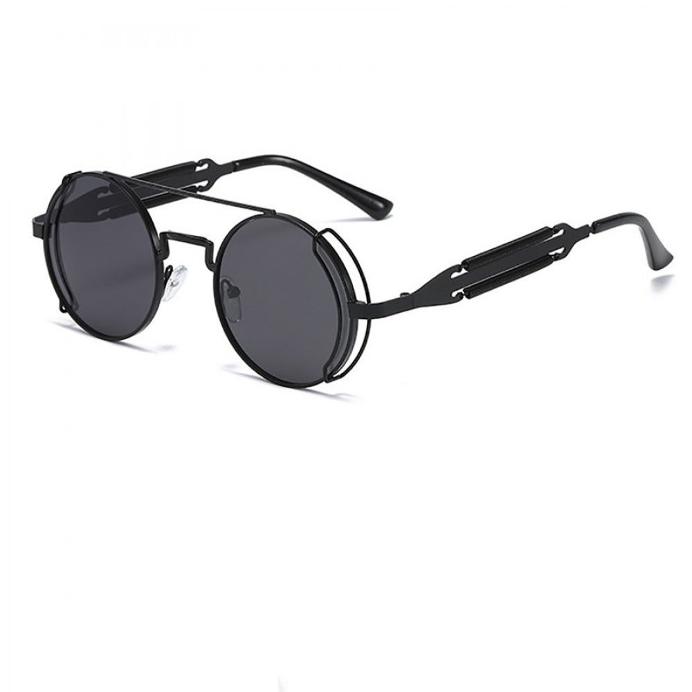 Модерна кръгла рамка черни очила 1 Модерна кръгла рамка черни очила