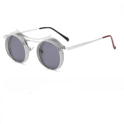 Сребърни футуристични очила