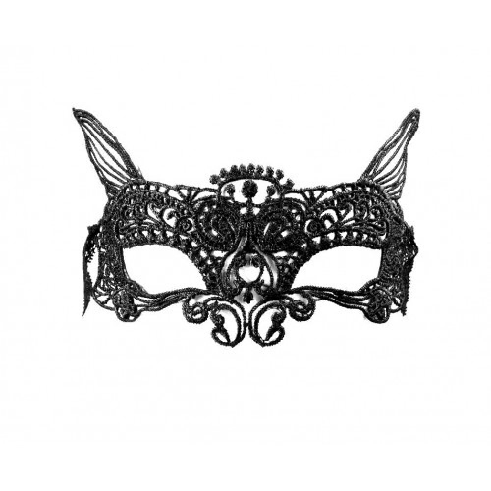 Дамска маска дантелена лисица 1 Дамска маска дантелена лисица
