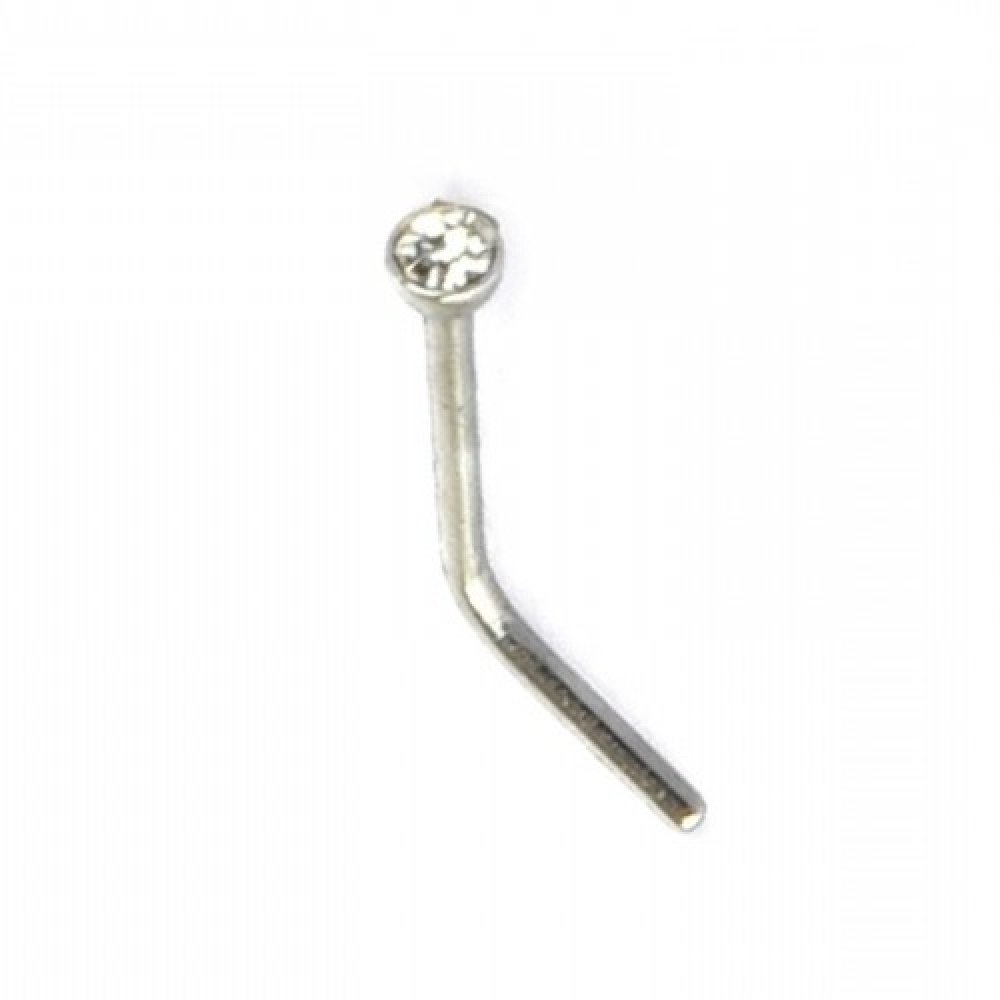 Бял кристал обици на нос 1 Бял кристал обици на нос