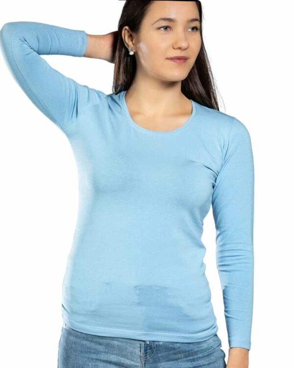 Дамска блуза цвят светло син