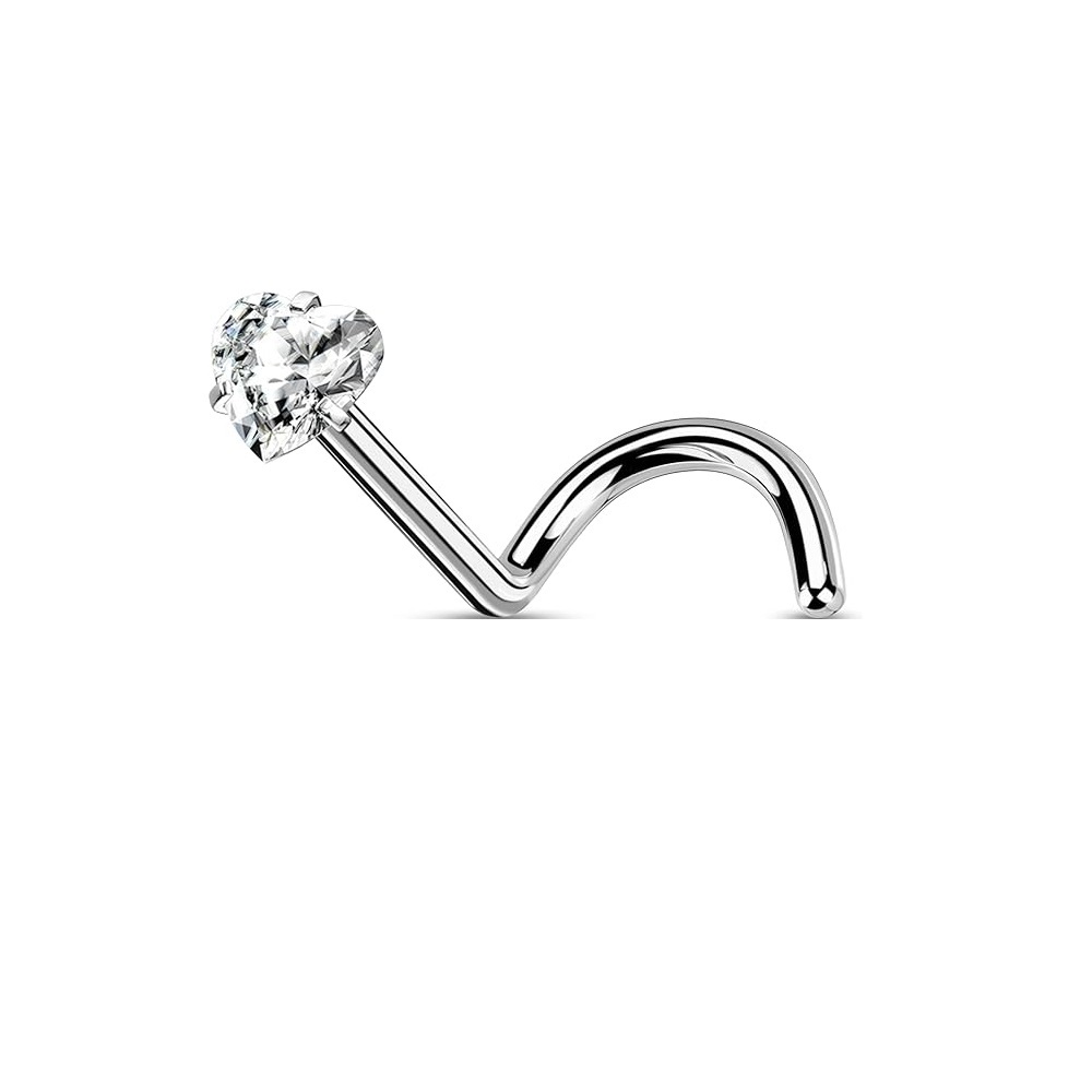 Боди пиърсинг с кристал сърце 2 Боди пиърсинг с кристал сърце - Image 2