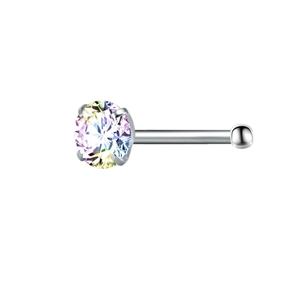 Кристална обица стомана за носа 2 Кристална обица стомана за носа - Image 2