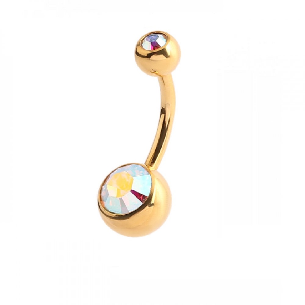 Пиърсинг на пъпа с променящ кристал 2 Пиърсинг на пъпа с променящ кристал - Image 2
