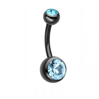 Дамски обици син цирконий