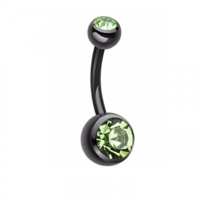 Дамски обици зелен цирконий