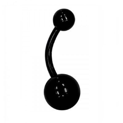 Черна обица от медицинска стомана