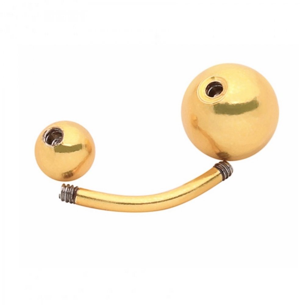 Златна обица на пъп 2 Златна обица на пъп - Image 2