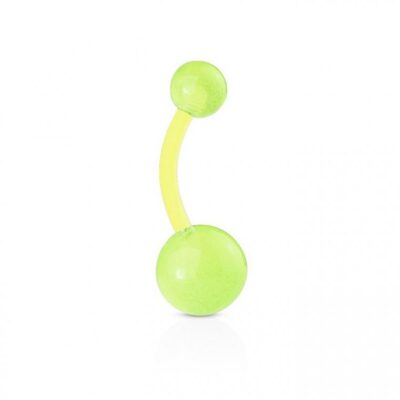 Обица на пъп с бледа светлина