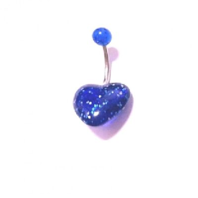 Пиърсинг обемно сърце на пъп