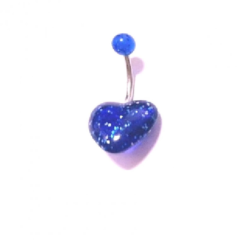 Пиърсинг обемно сърце на пъп 1 Пиърсинг обемно сърце на пъп