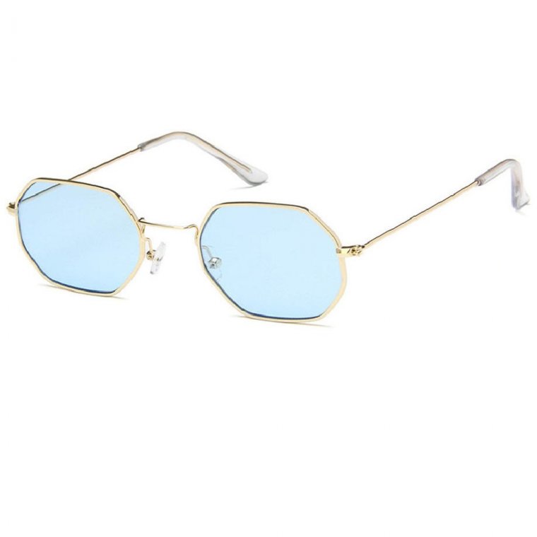 Златни очила сини стъкла 1 Златни очила сини стъкла