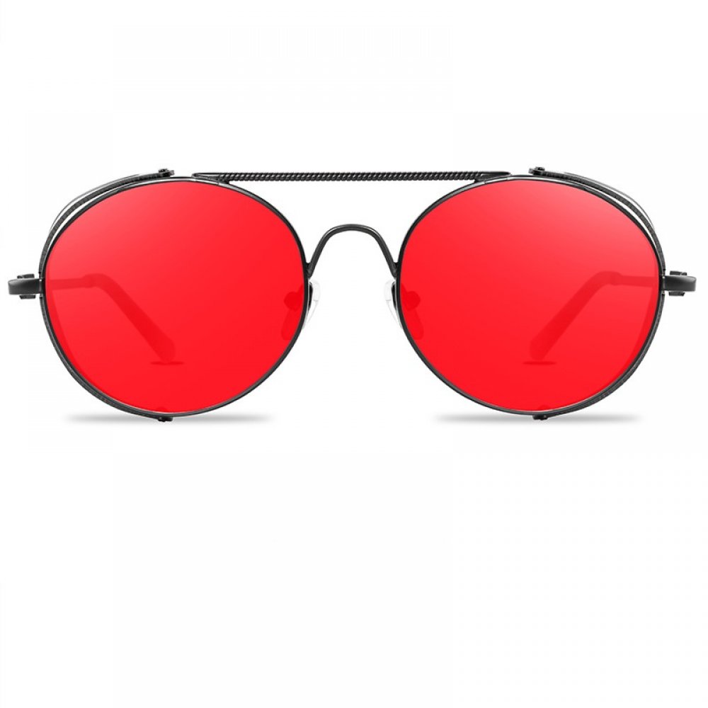 Очила черни рамки червени стъкла 2 Очила черни рамки червени стъкла - Image 2