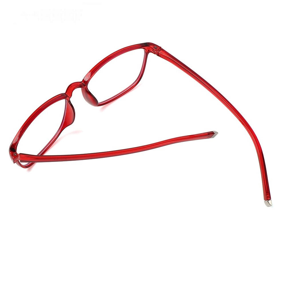 Дамски червени прозрачни очила 3 Дамски червени прозрачни очила - Image 3