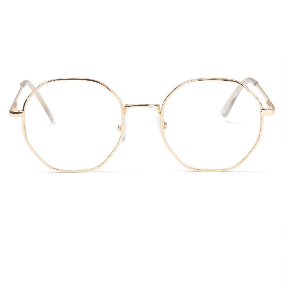 Масивни златни рамки прозрачни очила 2 Масивни златни рамки прозрачни очила - Image 2