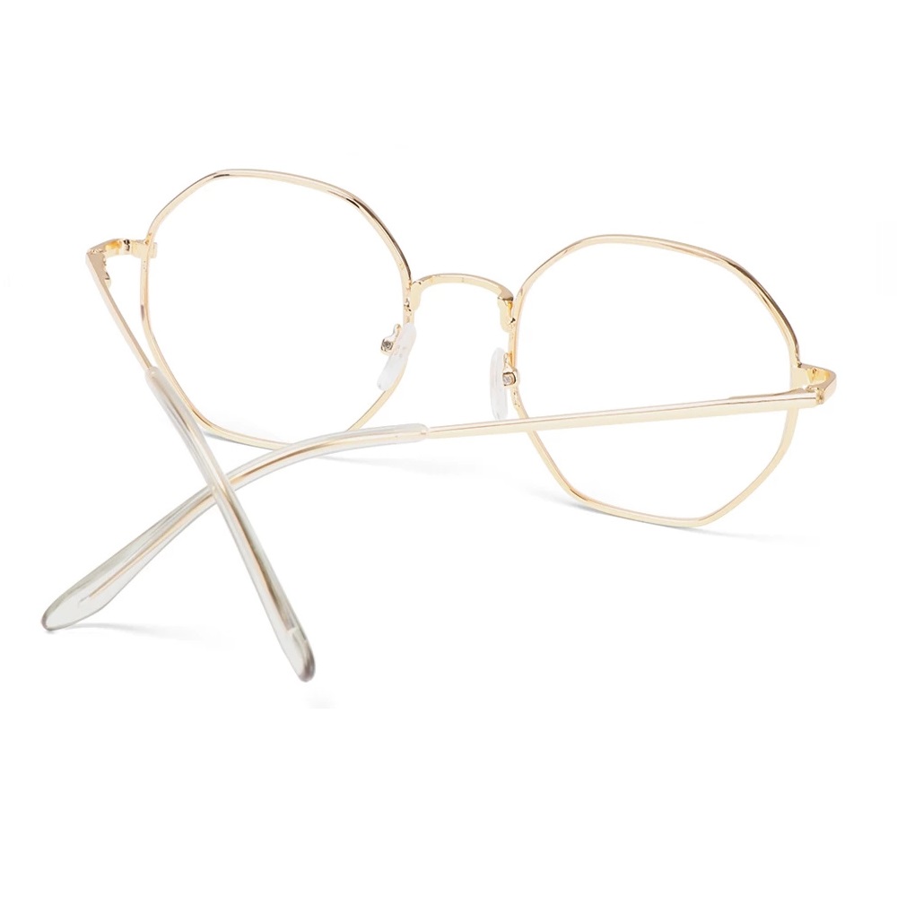Масивни златни рамки прозрачни очила 3 Масивни златни рамки прозрачни очила - Image 3
