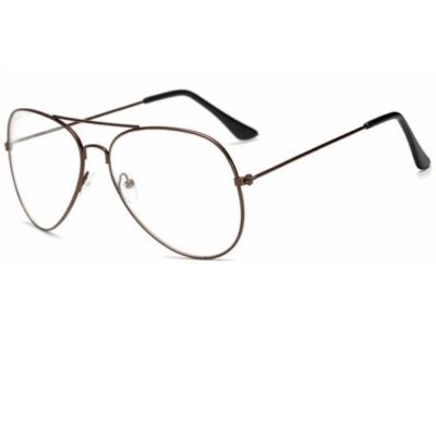 Модерни прозрачни очила авиатор