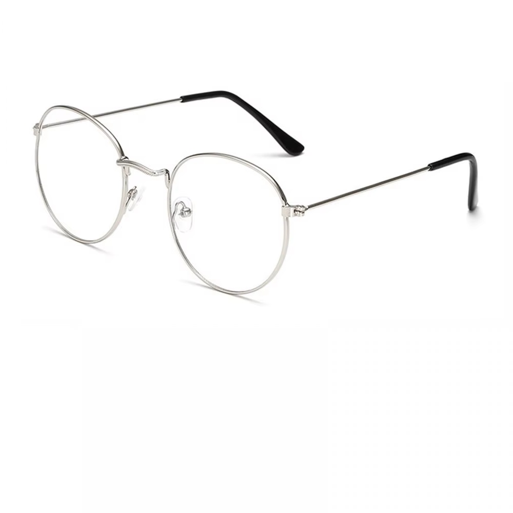 Овални очила тънки сребърни рамки 1 Овални очила тънки сребърни рамки