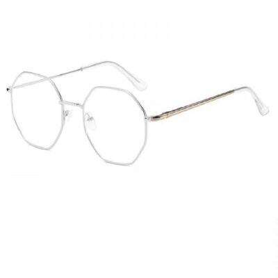 сребърна рамка прозрачни очила