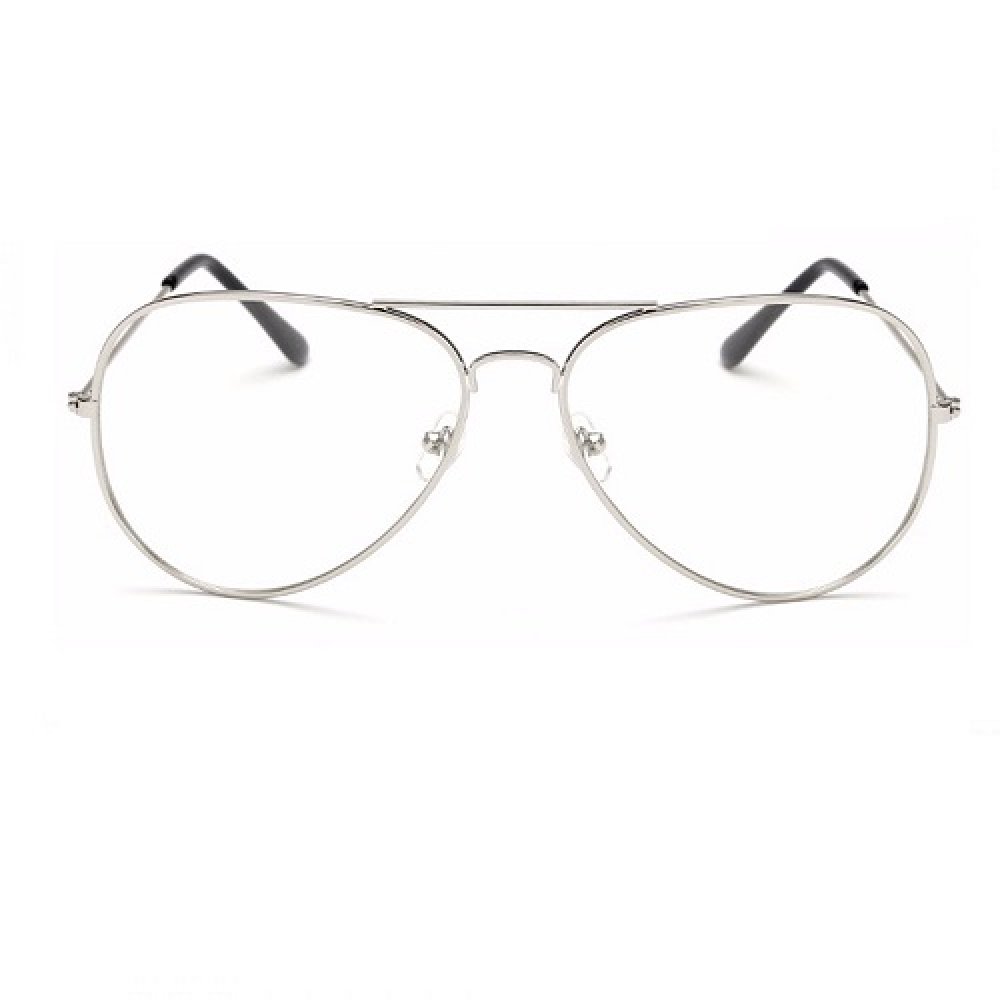 Сребърни прозрачни бъбрек очила 3 Сребърни прозрачни бъбрек очила - Image 3