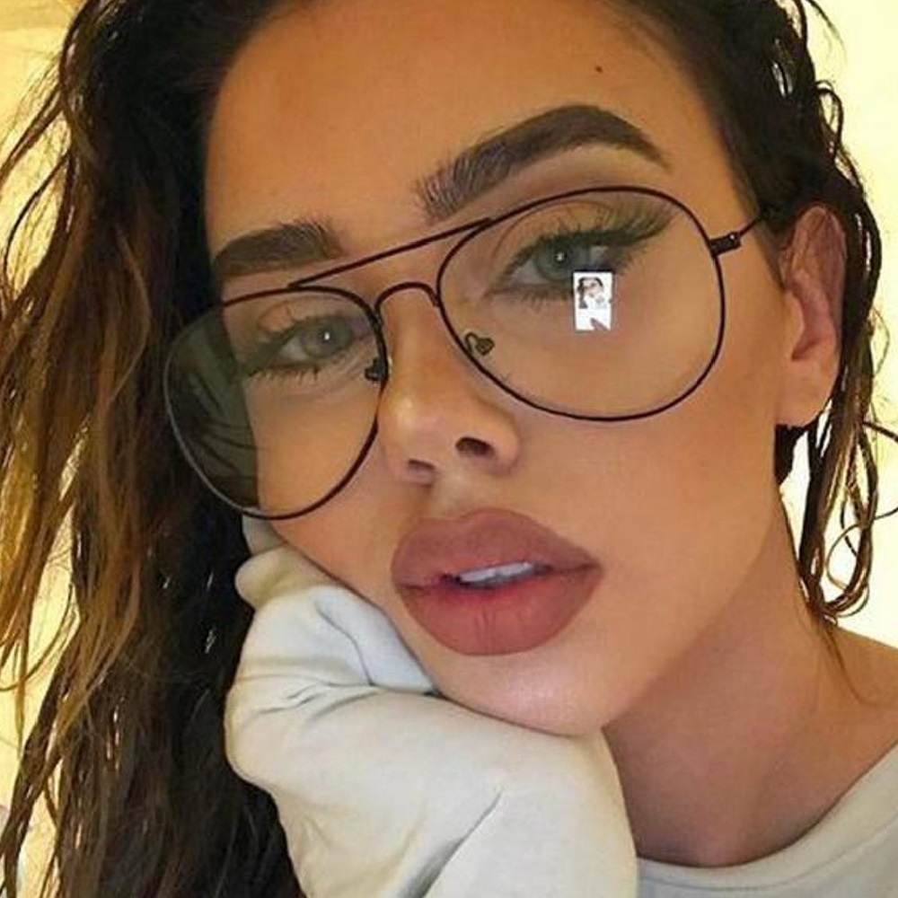 Сребърни прозрачни бъбрек очила 2 Сребърни прозрачни бъбрек очила - Image 2