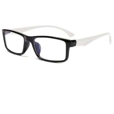 Черно бяла рамка тесни очила