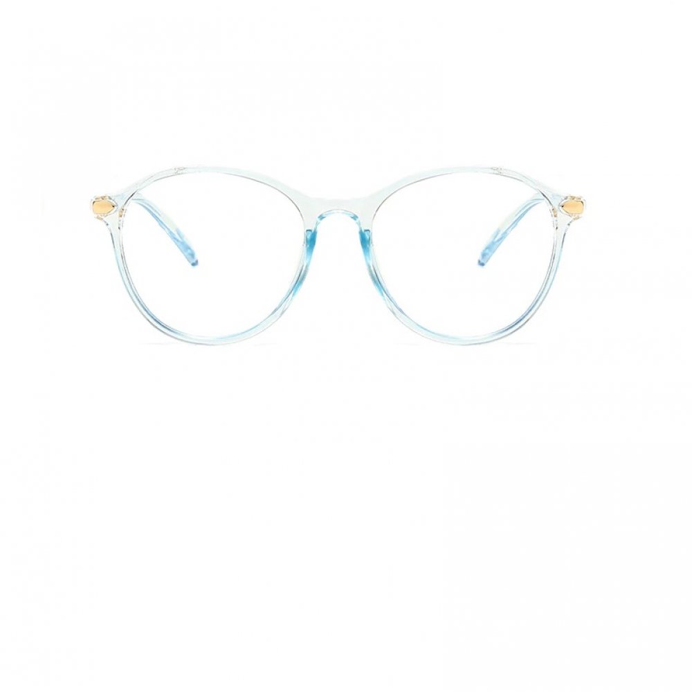 Прозрачни очила в небесен цвят 2 Прозрачни очила в небесен цвят - Image 2