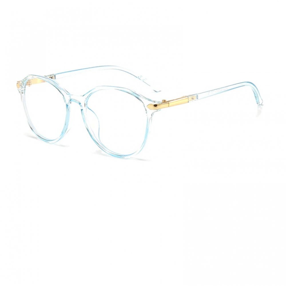Прозрачни очила в небесен цвят 1 Прозрачни очила в небесен цвят